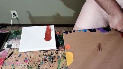 Dong Ross dick painting session: "Sky High"