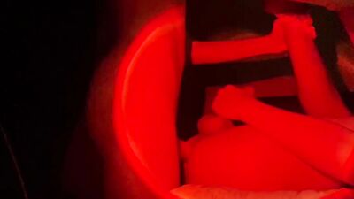 The red light makes me very horny and I fuck my boyfriend with a hard cock (@Tony_Keit)