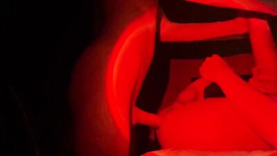 The red light makes me very horny and I fuck my boyfriend with a hard cock (@Tony_Keit)