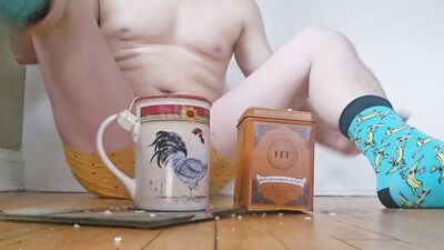 Tea Time For Desperate College Boy