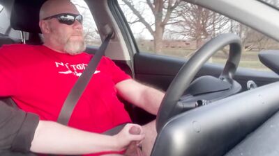 Driving around horny after jerking earlier in the day