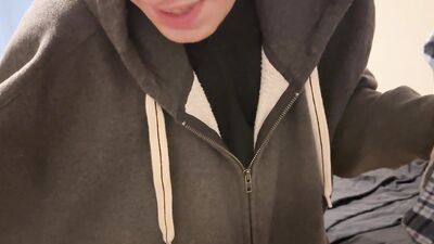 Mar 16 2024 - BreathVac in my blue PJ pants and my hoodie, regular clothes, just some fun