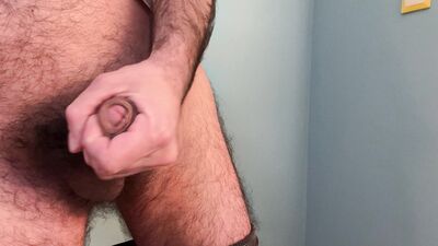Earl masturbates, rubs the skin on his penis and finally cums