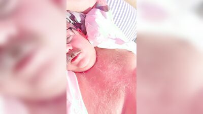 Chubby Fat Coach Has Huge Low Hangers and Exposed Hole