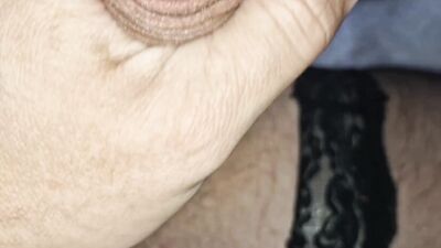 Daddy fucked a femboy cross in panties and poured hot cum over the hole and the femboy's cock in org