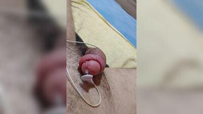 Electric Shock On The Cock And Enjoying Yummy With Surprise At The End