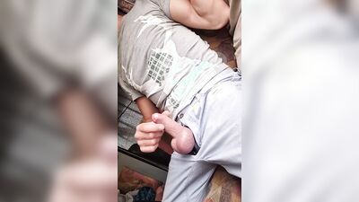 Jerking off and pissing all day.multiple ruined orgasms. Lots of precum. Completely pissed off during edging. Huge cumshot