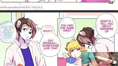 Furry Comic Dub: Under Wraps Part 1 by Tokifuji (anal, anthro, blowjob, crossdressing, dick)