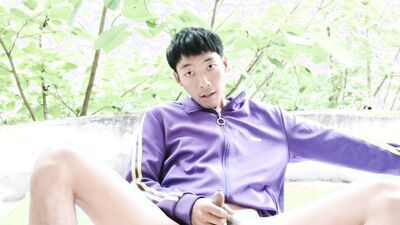 China cute boys balcony masturbation airplane masturbation ejaculation