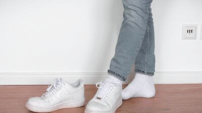 Huge Cumshot on Nike Airforce 1 Sneakers /// Jordan Wilder