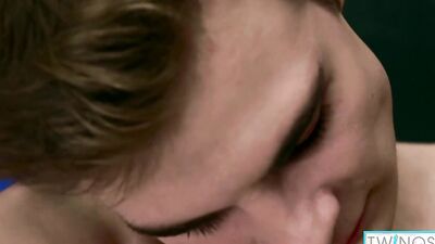 Euro Twink Lucas Takes That Dildo In His Throat While Jerking Off!