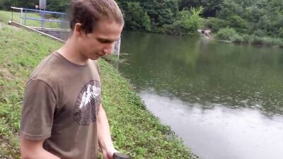 He Spots A Cute Twink Fishing And Offers Him Enough Cash To Make Him Suck His Dick - BIGSTR