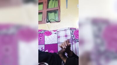 Man masturbating in the living room without being seen