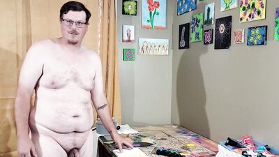 Dong Ross Presents: Let's Paint With Our Peens! (Episode 01: Blue and Pink Flowers)