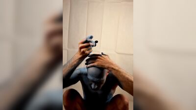 Blue man