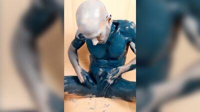 Blue man