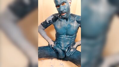 Blue man