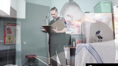 Hairy Stepdad Barebacks His Jock Doctor Stepson