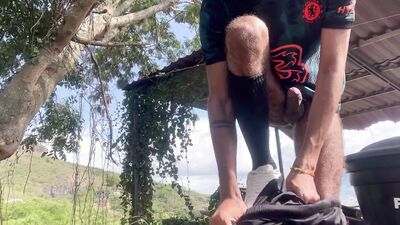 I was so horny that I sucked my own penis and came in my mouth