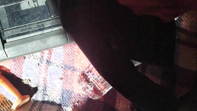 2 cumshots with techno-music and my smelly socks and feet !