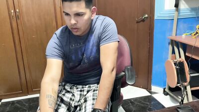 Christian wears a fleshlight for the first time