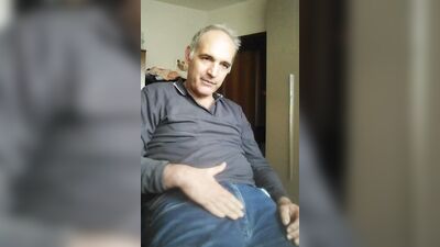 Davide, during a live show calls a slutty friend of his because he is horny and wants to cum.