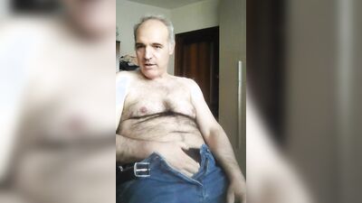 Davide, during a live show calls a slutty friend of his because he is horny and wants to cum.