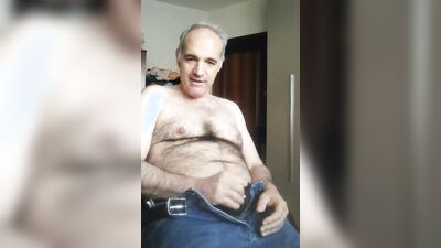 Davide, during a live show calls a slutty friend of his because he is horny and wants to cum.