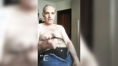Davide, during a live show calls a slutty friend of his because he is horny and wants to cum.