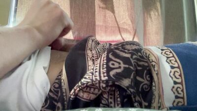 Jerking off after lunch.