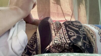 Jerking off after lunch.
