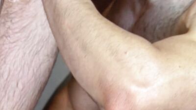 Eroticism in the shower before a good blow job between big cocks.