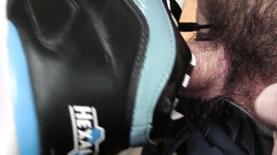 Pumping Cum Into A Friend's Reebok Pump Sneakers