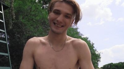 A Twink Has His Metal Detector Ready To Hunt For Metal But He Stumbles Upon A Guy With A Dick Hard As A Metal - BIGSTR