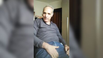 Davide, during a live show, calls a slutty friend of his because he is horny and wants to cum.