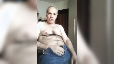 Davide, during a live show, calls a slutty friend of his because he is horny and wants to cum.
