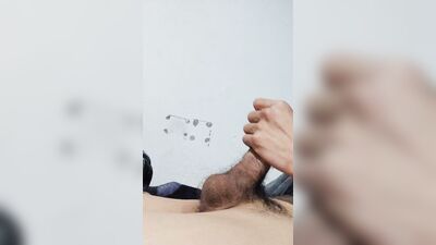 Exciting handjob, at home alone masturbating until cumming