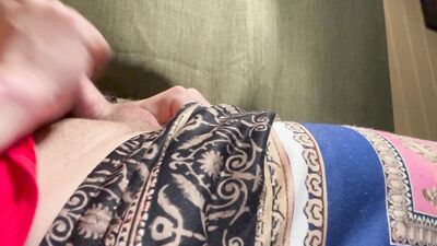 Jerking off at midnight.