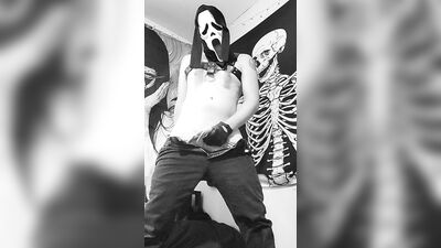 Ghost Face Jerks off onto Your Face
