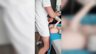 18 year boy sucks, fucks, cums and lick cum from cock