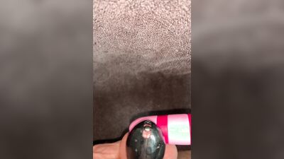 ruined orgasme in chastity cage with penis plug