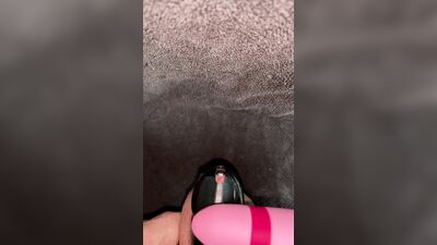 ruined orgasme in chastity cage with penis plug