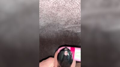 ruined orgasme in chastity cage with penis plug