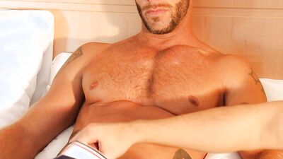My sports coach's big cock jerked off in spite of himself!