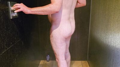 I was filmed showering and soaping up