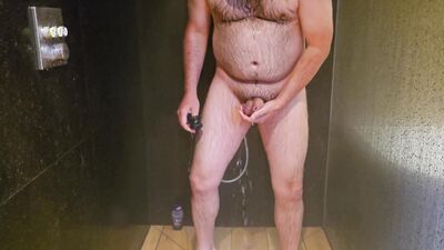 I was filmed showering and soaping up