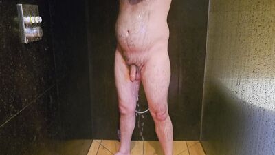 I was filmed showering and soaping up