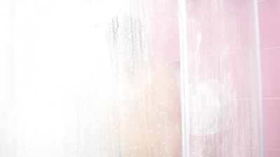 hot bath in the shower