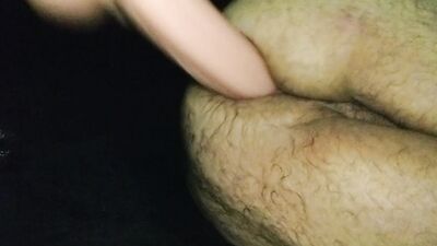 Playing with my ass in the dark