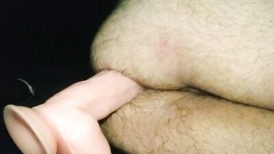 Playing with my ass in the dark